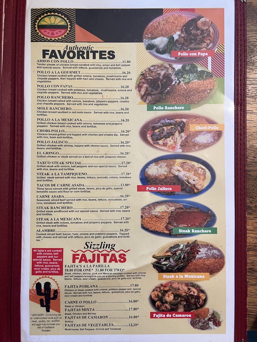 Taxco Restaurante Mexicano Menu - Image 3